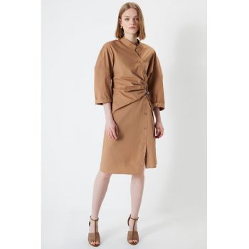 Rochie din bumbac cu croiala dreapta