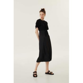 Rochie midi cu detaliu innodat