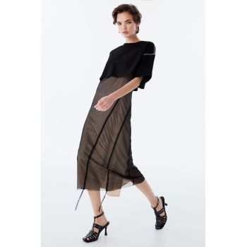 Rochie midi cu model 2 in 1