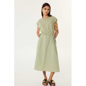 Rochie midi cu talie elastica