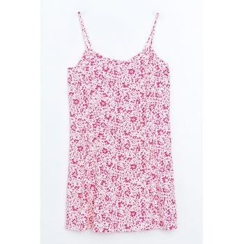 Rochie mini cu model floral ieftina