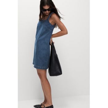 Rochie scurta din denim fara maneci