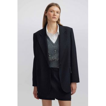 Sacou cu model cu dungi