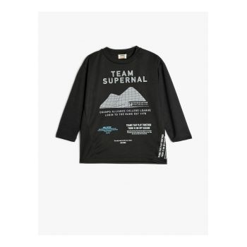 Bluza supradimensionata cu imprimeu