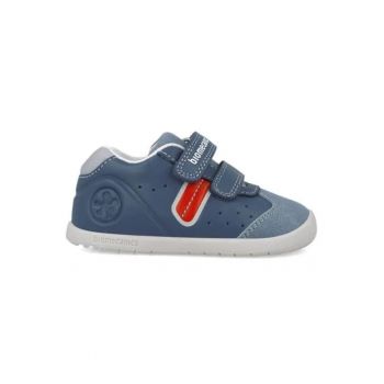 Pantofi copii baieti din piele naturala si textil  252162-A556
