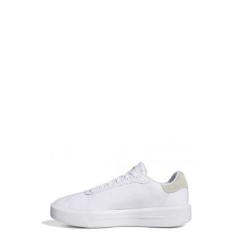 Pantofi sport flatform de panza cu garnitura de piele intoarsa ecologica Court
