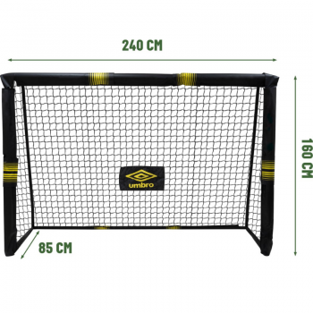 Poarta de fotbal metalica Umbro 240x160x85 cm