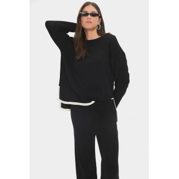 Set de pulover si pantaloni din tricot