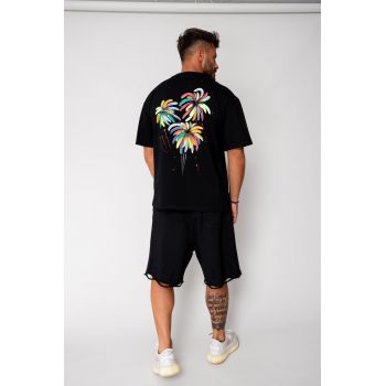 Tricou Fireworks Heavy Oversized Black 17391