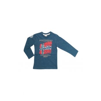 Bluza baietei - din bumbac - cu imprimeu - 25740
