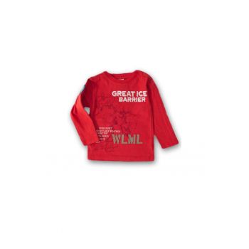Bluza baieti - din bumbac - 21740 - Rosu -