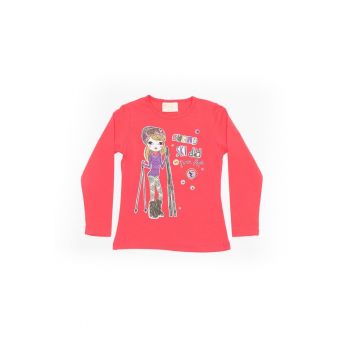 Bluza cu imprimeu - fete -  Ski Day - 21840