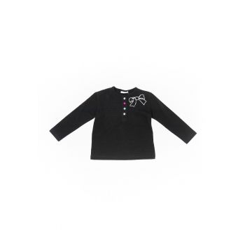 Bluza cu imprimeu fundita - fete -  52810