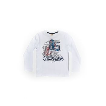 Bluza cu maneca lunga - baieti - 16740 - Alb -