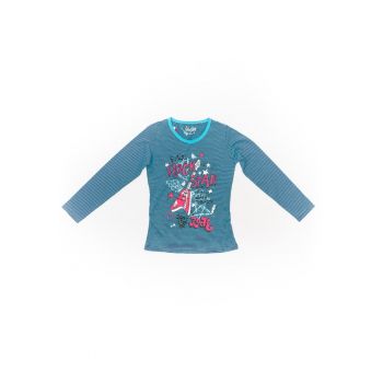 Bluza cu maneca lunga - fete - GTYJL4593 - Albastra -