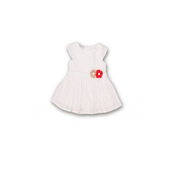 Bluza de vara -  cu floricele - 51431-1 Alb