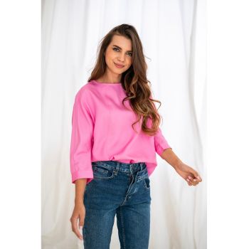 Bluza din lyocell cu maneci 3/4 Yvonne