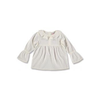 Bluza eleganta fetite -  din bumbac - 60871 - Ivoire -