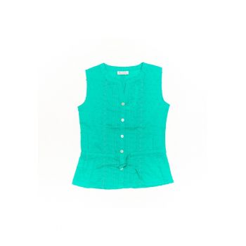 Bluza fara maneci - fete -  cu nasturi - 31431-2