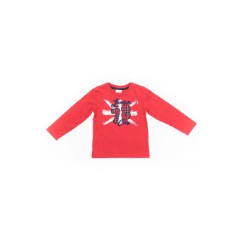 Bluza imprimeu London - baieti - 36740 - Rosu -