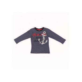 Bluza imprimeu naval - baieti - 37720 - Bleumarin -