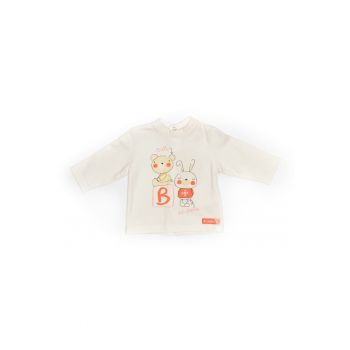 Bluza ivoire bebelusi -  din bumbac - crem - 20940 - Crem