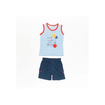 Compleu baietei -  Turtle - 2 piese - 39025 - Bleumarin -