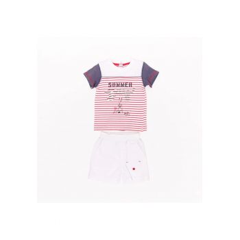 Compleu bebelusi -  Summer Days - 2 piese - 57015 - Alb