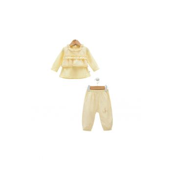 Compleu cu volanase - fete -  2 piese - TKK7882