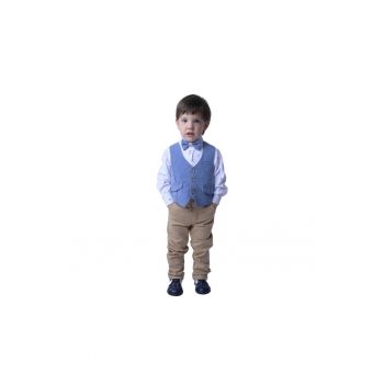 Costum elegant - baieti -  cu Vesta - 4 Piese - MY-5106