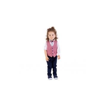 Costum elegant - baieti -  cu Vesta - 4 Piese - MY-5106