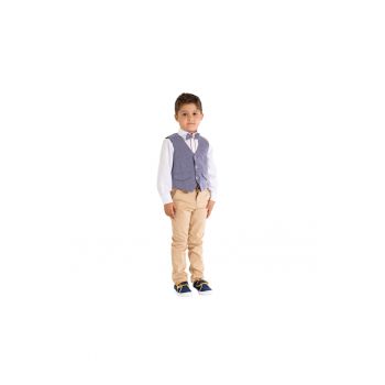 Costum elegant - baieti -  cu Vesta - 4 Piese - MY-5106