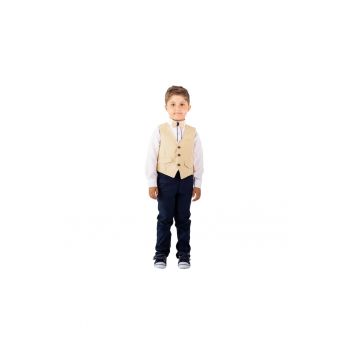 Costum elegant - baieti -  cu Vesta - 4 Piese - MY-5106