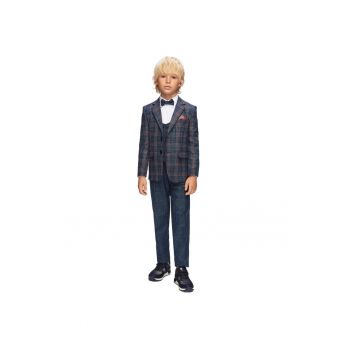 Costum elegant baieti -  in Carouri - 5 Piese - MC-6047