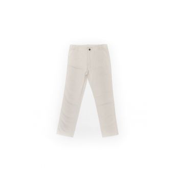Pantaloni din bumbac baieti -  20342-1 - Crem -