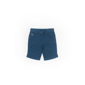 Pantaloni scurti -  cu strasuri - 41412-2 - Bleumarin