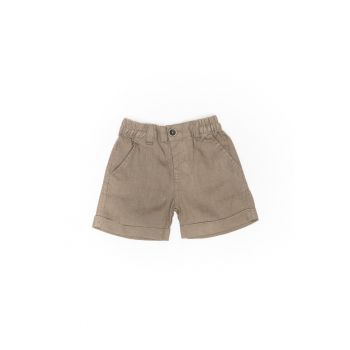 Pantaloni scurti din in - bebelusi - 51132-3