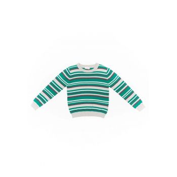 Pulover cu dungi - baieti - 42727 - Verde -