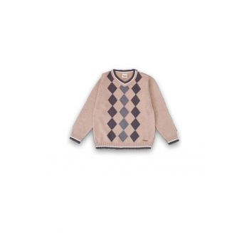 Pulover cu model - baieti - din bumbac - 41747