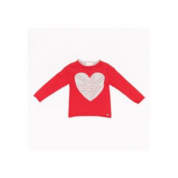 Pulover imprimeu inimioara -  cu strasuri - 30847-2