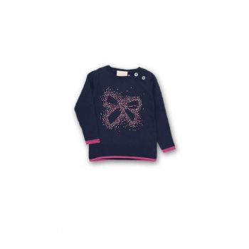 Pulover model fundita -  cu strasuri - 50847-1