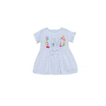 Rochita cu maneca scurta -  Love - ELB7051 - Alb -