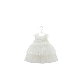 Rochita Eleganta Fetite -  cu Tulle - Bentita Asortata - ELB8238