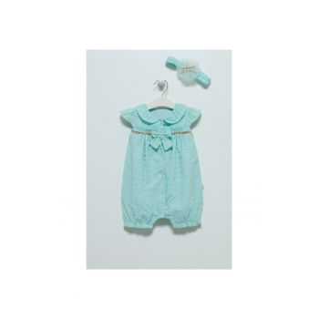 Salopeta cu bentita -  maneca scurta - verde - TK7070V