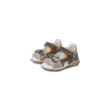 Sandale din Piele Baieti -  Usoare - Inchise la Spate - Gri - AC290-7010B - Gri