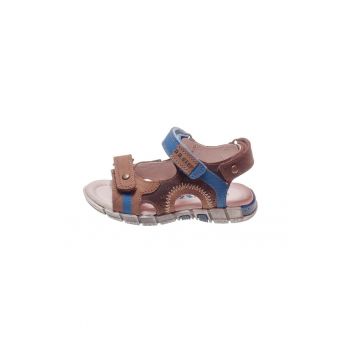 Sandale pentru Baieti -  cu Scai - Flexibile - Maro cu Albastru - A039-16A - Maro