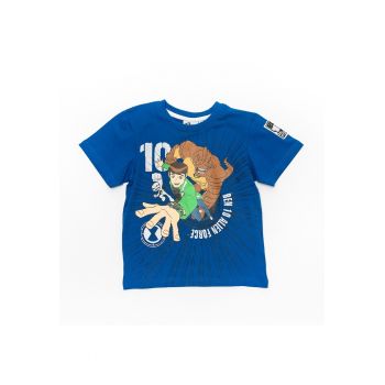 Tricou albastru baieti  - BEN521  - Albastru