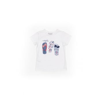 Tricou copii -  My Favorite Flip Flopes - 26430 - Alb -