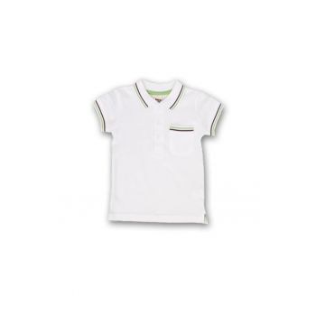 Tricou cu buzunar baieti - 20340-1 - Alb -