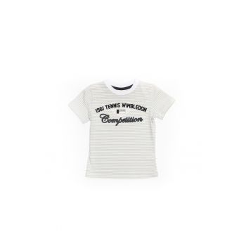 Tricou cu dungi baieti - Competition - 41330 - Crem -